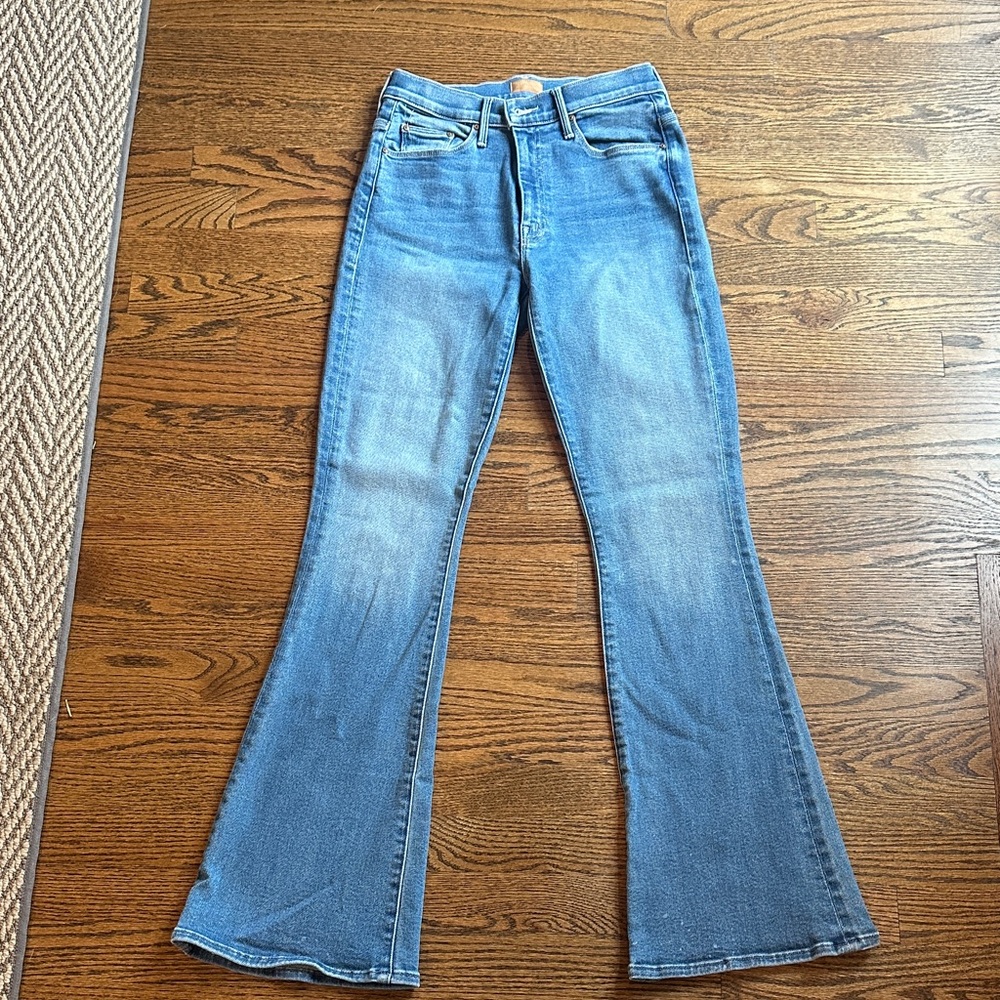 MOTHER Light Blue Flare Jeans